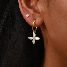 Load image into Gallery viewer, Desert Flower Small Hoop Earring
