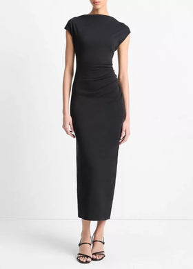 Cowl Neck Muscle Tee Dress