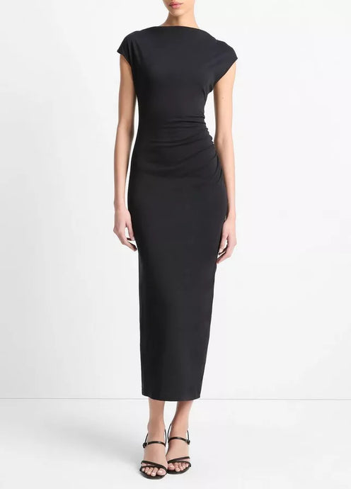 Cowl Neck Muscle Tee Dress