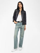 Load image into Gallery viewer, Veryn Crinkled Leather Blazer
