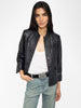 Veryn Crinkled Leather Blazer