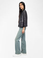 Load image into Gallery viewer, Veryn Crinkled Leather Blazer
