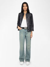 Load image into Gallery viewer, Veryn Crinkled Leather Blazer
