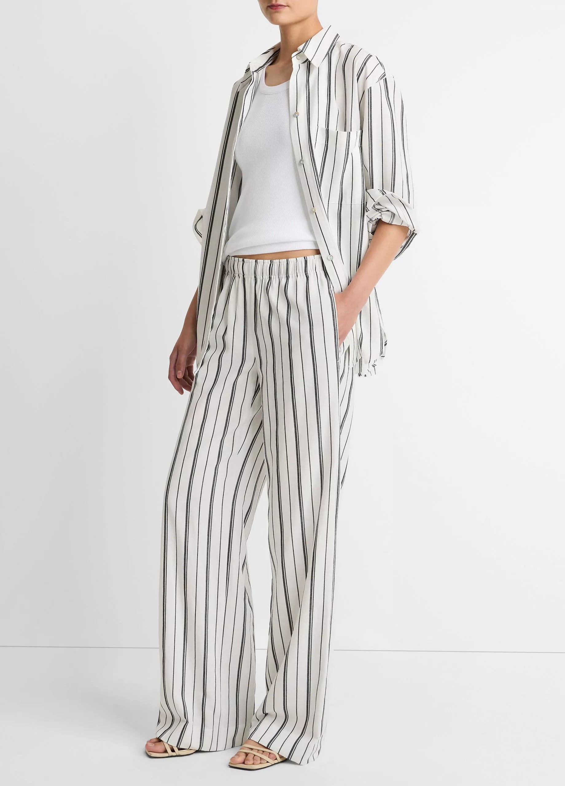 Resort Stripe Pull-On Pant