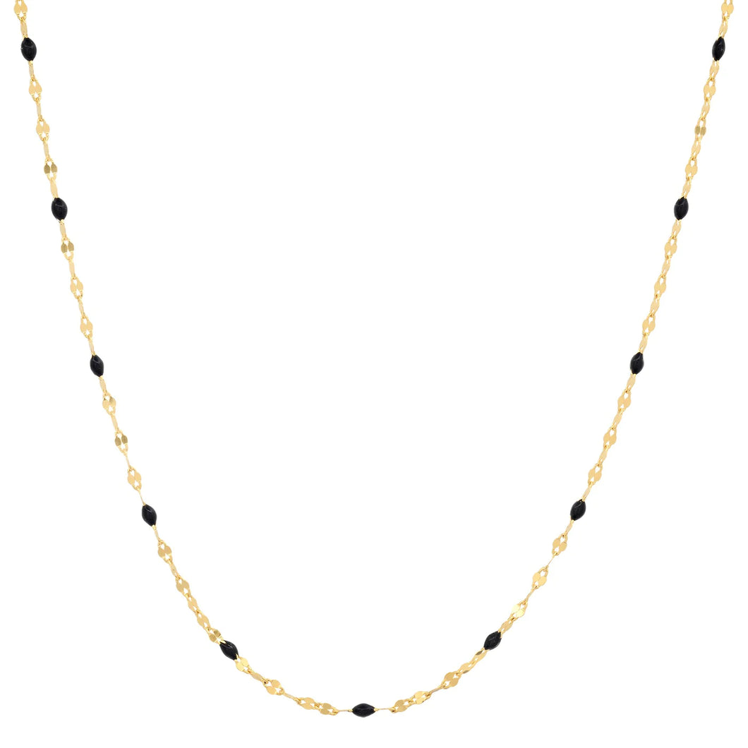 Gold Sparkle Chain Necklace