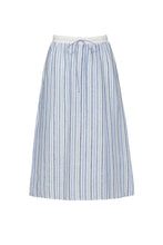 Load image into Gallery viewer, Navy Striped Skirt
