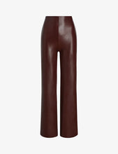 Load image into Gallery viewer, Faux Leather Wide Leg Pant

