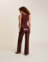 Load image into Gallery viewer, Faux Leather Wide Leg Pant
