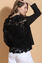 Load image into Gallery viewer, Cotton Shirt with 3-D Applique Lace
