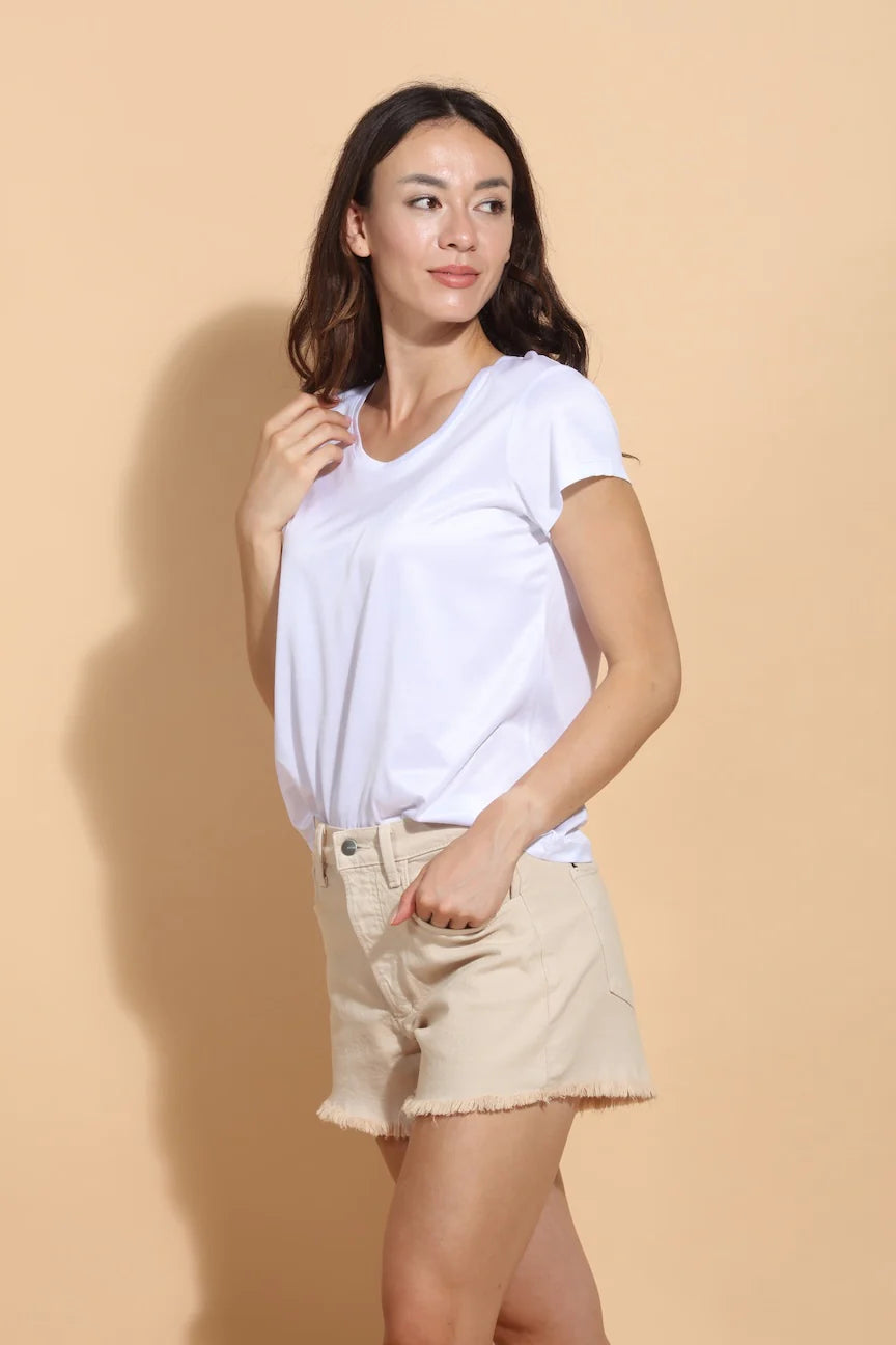 Modal Cotton Blend T-Shirt