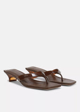 Load image into Gallery viewer, San Juan Jelly Heeled Thong Sandal
