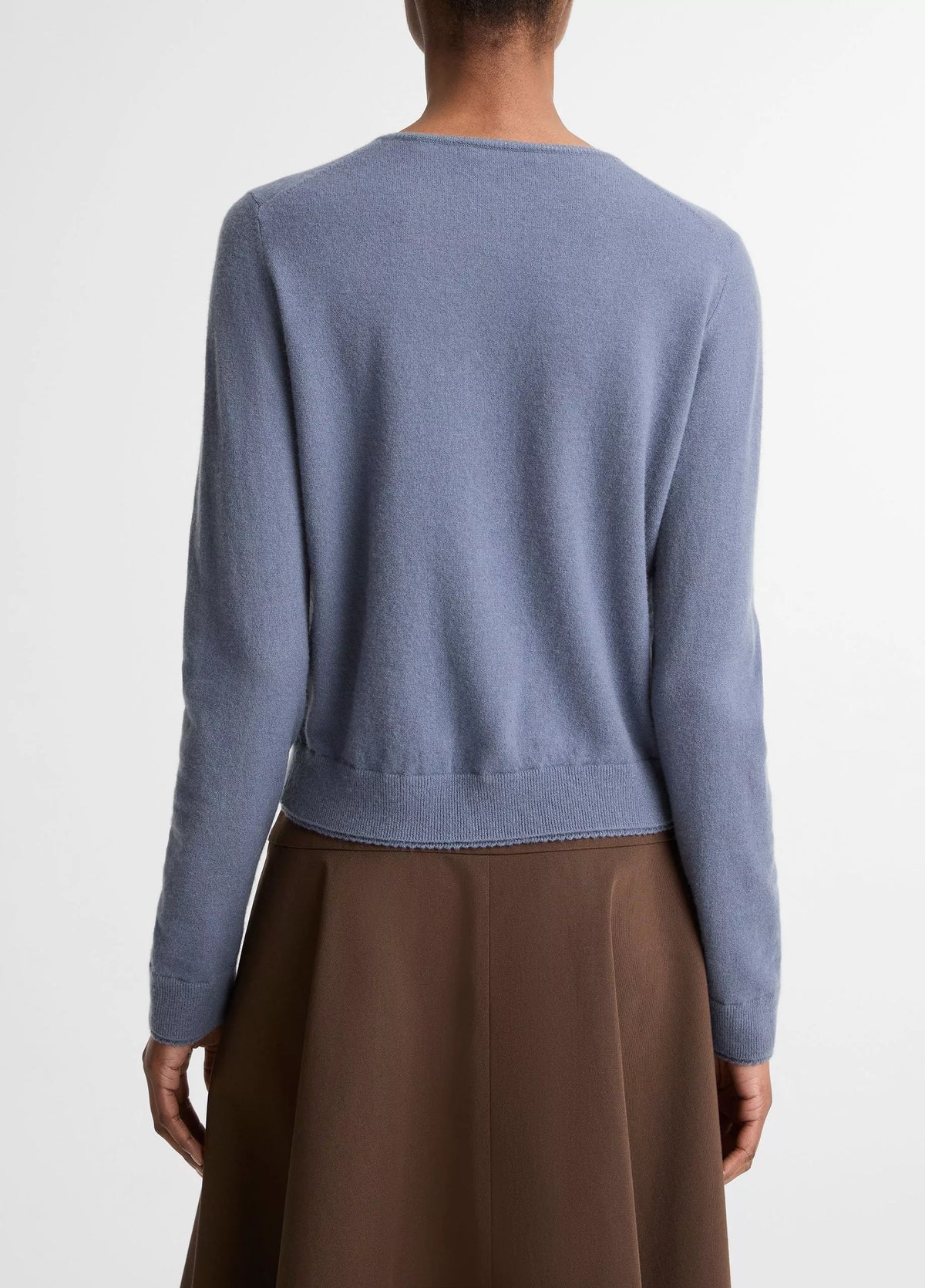 Scallop-Trim Cardigan
