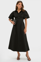 Load image into Gallery viewer, Poplin Smocked Midi Shirt Dress
