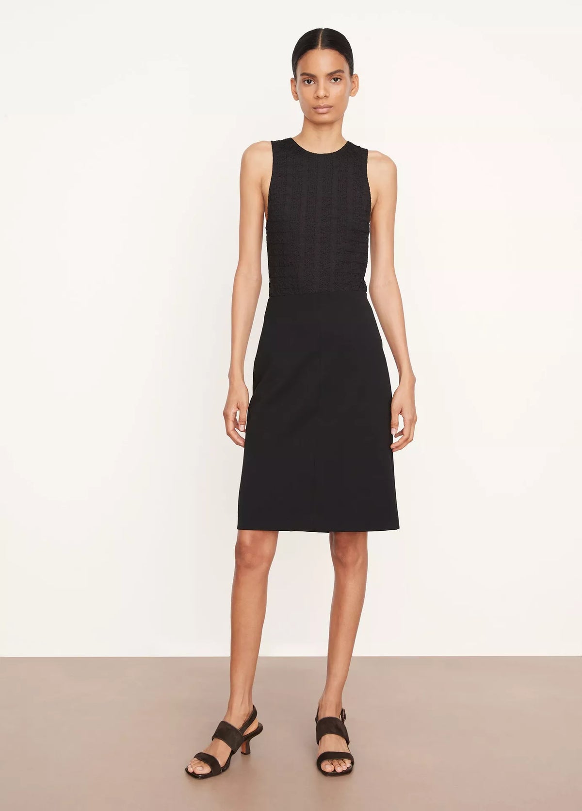 Seamed Front Pencil Skirt