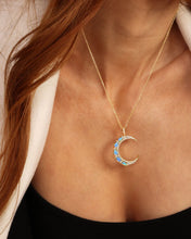 Load image into Gallery viewer, She's an Icon Blue Moon Necklace
