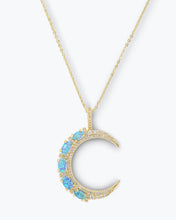 Load image into Gallery viewer, She's an Icon Blue Moon Necklace
