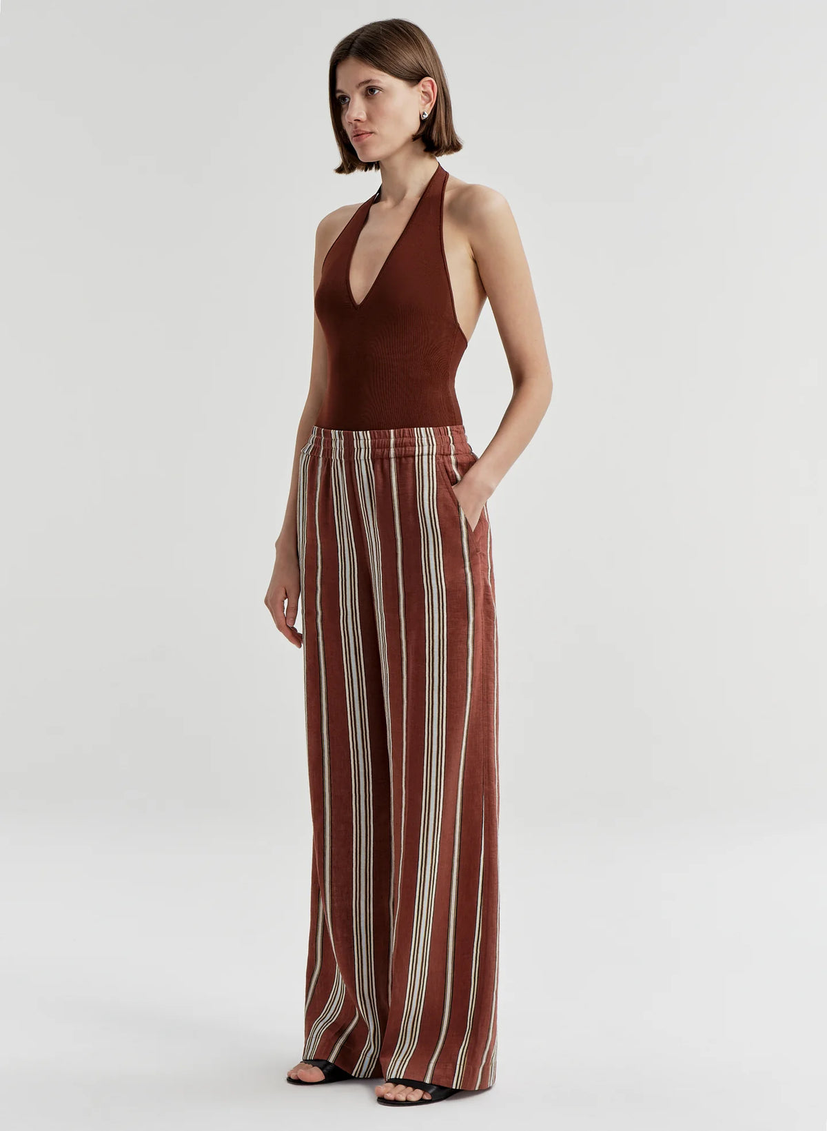 Tyler Striped Linen Pant