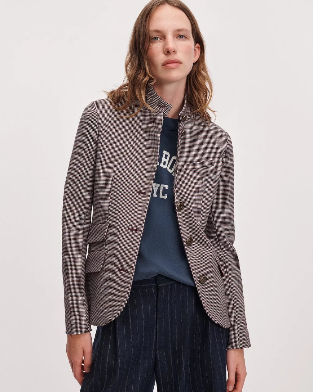 Slade Refine Knit Jacquard Blazer