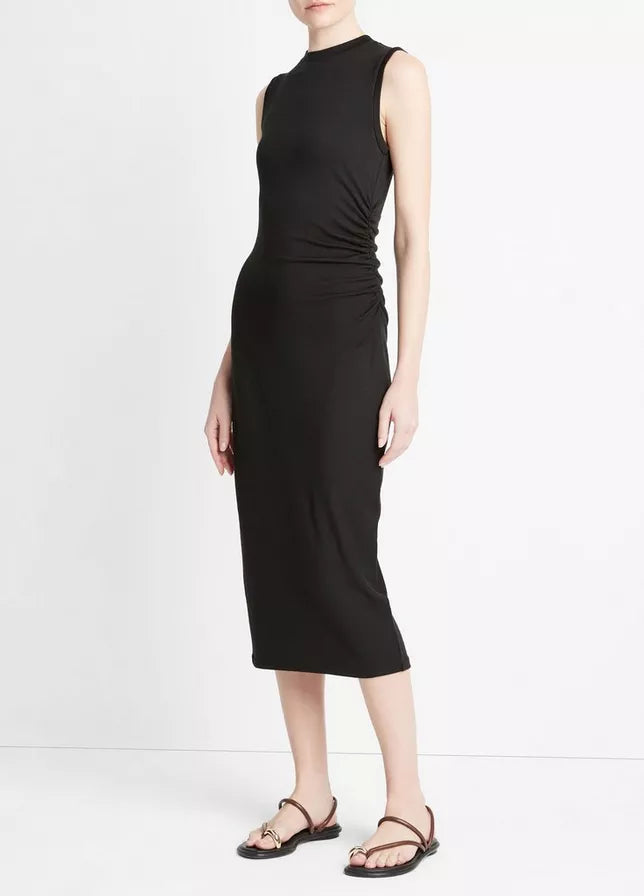 Sleeveless Waist Gather Dress