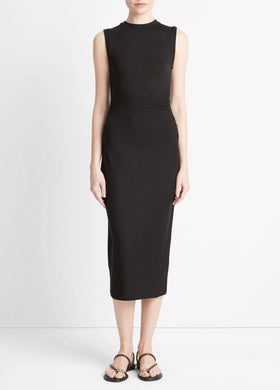 Sleeveless Waist Gather Dress