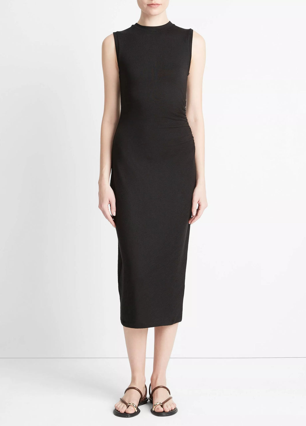 Sleeveless Waist Gather Dress