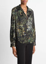 Load image into Gallery viewer, Smocked Grape Vine Silk Blouse
