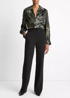 Smocked Grape Vine Silk Blouse