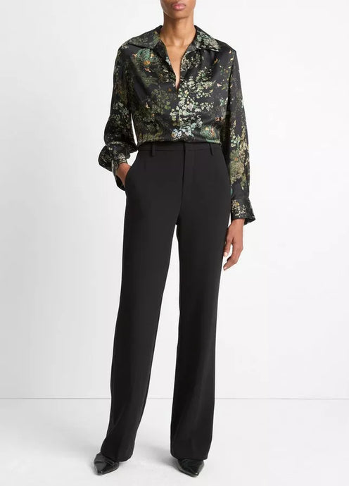 Smocked Grape Vine Silk Blouse
