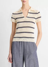 Load image into Gallery viewer, Striped Macramé Henley
