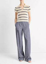 Load image into Gallery viewer, Striped Macramé Henley
