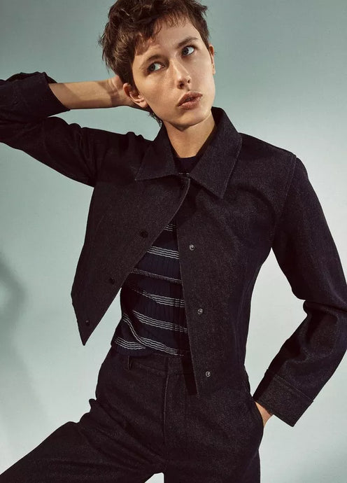 Striped Short Sleeve Crew