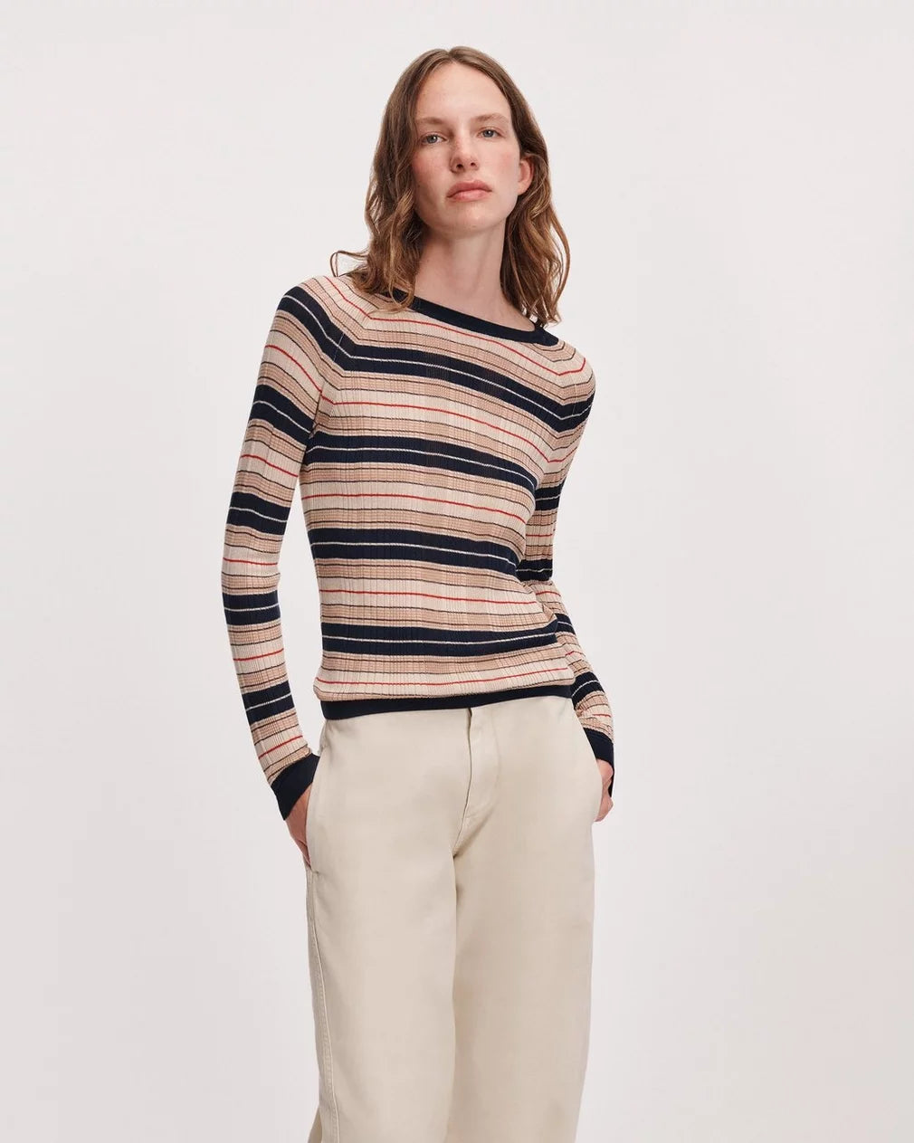 Teresa Striped Crewneck