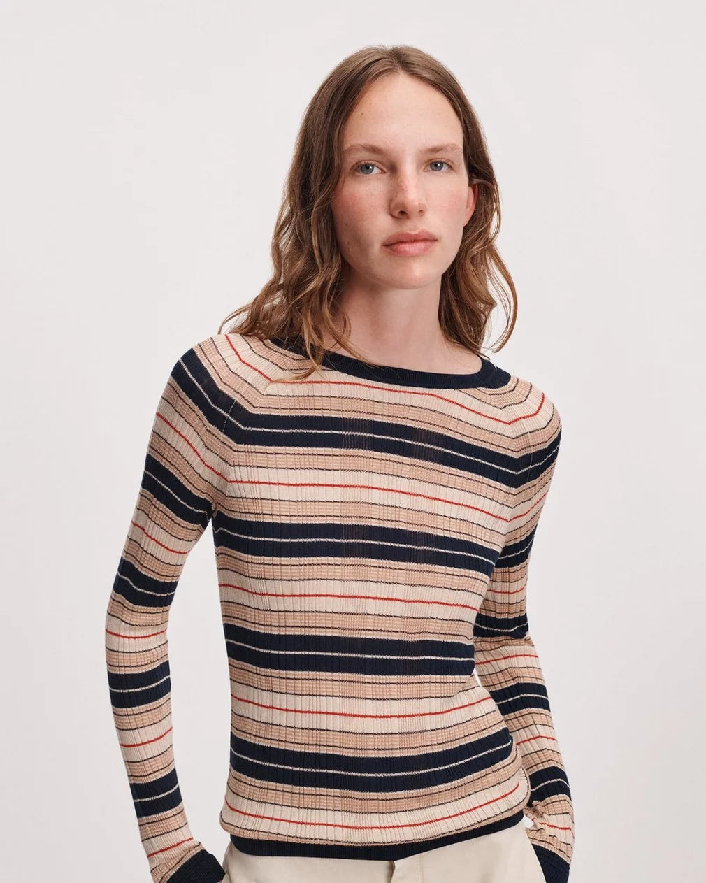Teresa Striped Crewneck