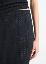 Load image into Gallery viewer, Textural Cotton Midi-Skirt

