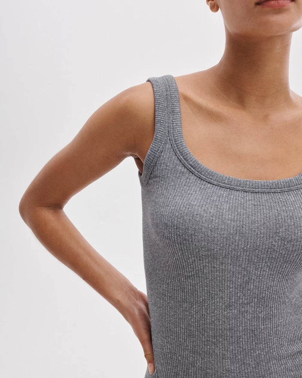 The Essential Ribbed U-Neck Tank