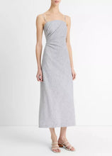 Load image into Gallery viewer, Ticking Stripe Drape Dress
