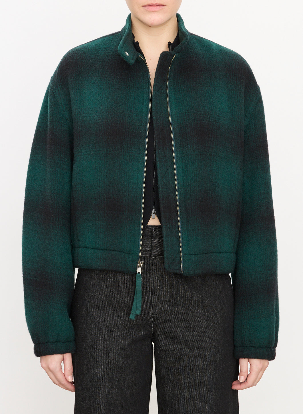 Shadow Plaid Bomber