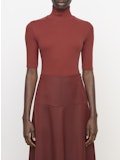 Elbow Sleeve Turtleneck