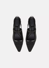 Load image into Gallery viewer, Venice Leather Mesh Kitten Heel Shoes
