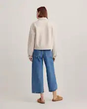 Load image into Gallery viewer, Merino Wool Cropped Shirt Jacket
