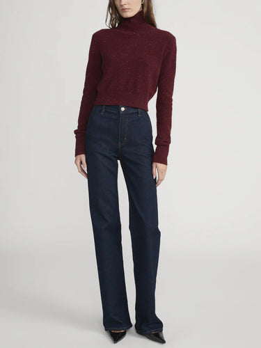 Cashmere Fleck Turtleneck