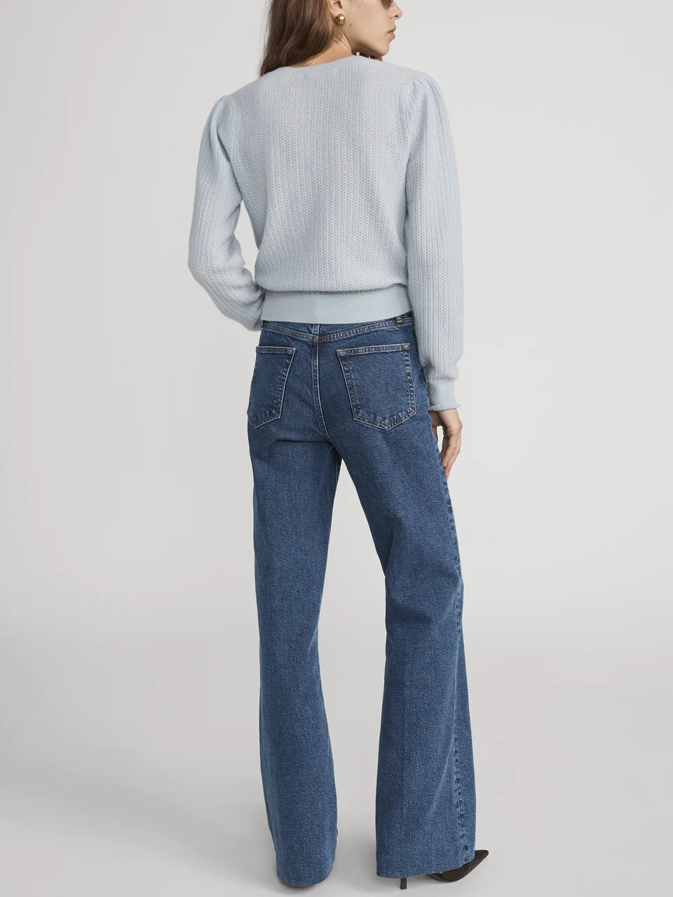 The Chain Pointelle Long Sleeve Sweater