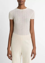 Load image into Gallery viewer, Waffle Knit Short Sleeve Crew
