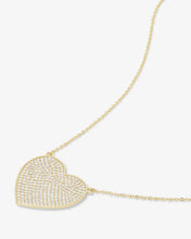 Load image into Gallery viewer, XL You Have My Whole Heart Pave Necklace 15"
