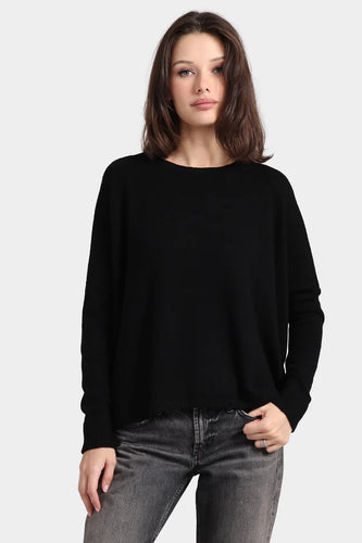 Cashmere Long Sleeve Boyfriend Crop