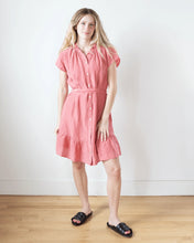 Load image into Gallery viewer, Cap Sleeve Ruffle Hem Shirt Dress
