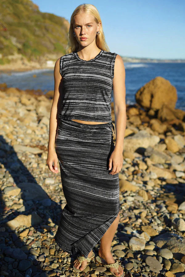 Cabana Stripe Maxi Skirt