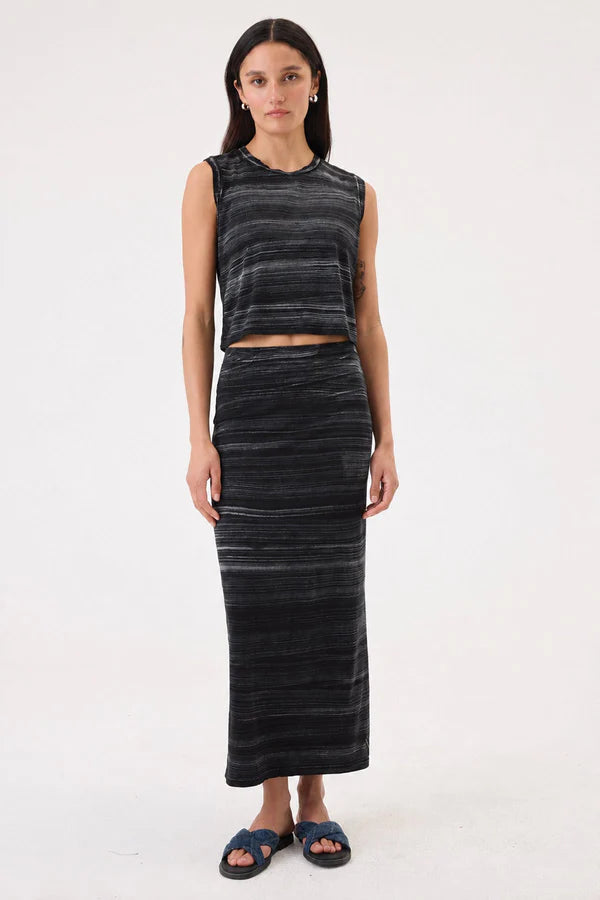 Cabana Stripe Maxi Skirt