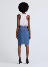 Load image into Gallery viewer, Aine Asymmetrical Denim Skirt
