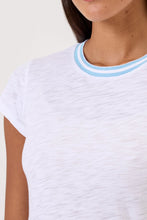 Load image into Gallery viewer, Double Shimmer Tipped Ringer Tee
